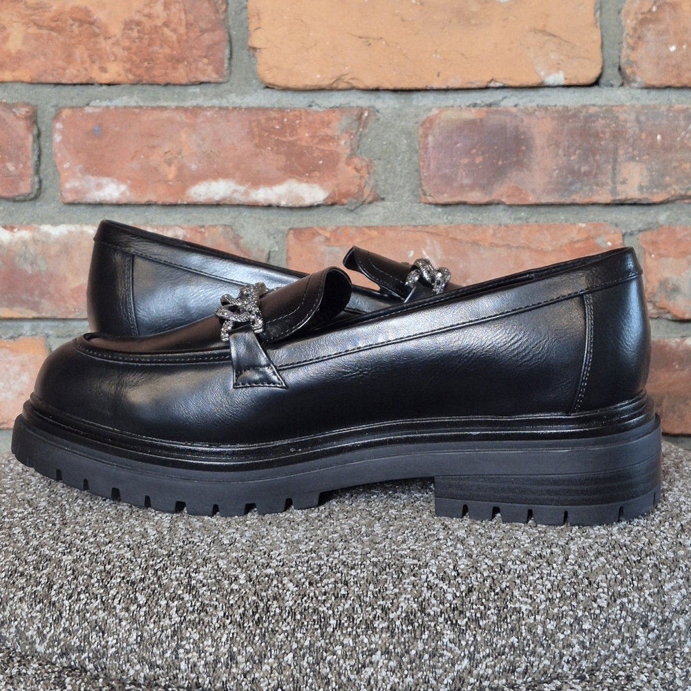 NEW Penn by Penningtons Chunky Chain Loafers Wide Width 11WW - Picture 8 of 11